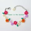 Colorful Flower Bead Bracelet - Image 8