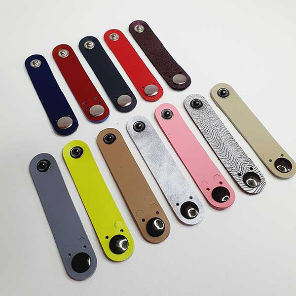 5/10 Pcs Cute Bear Genuine Leather Cable Straps – Earphone & Charging Cable Organizer, Assorted Colors (Copy) - Image 2